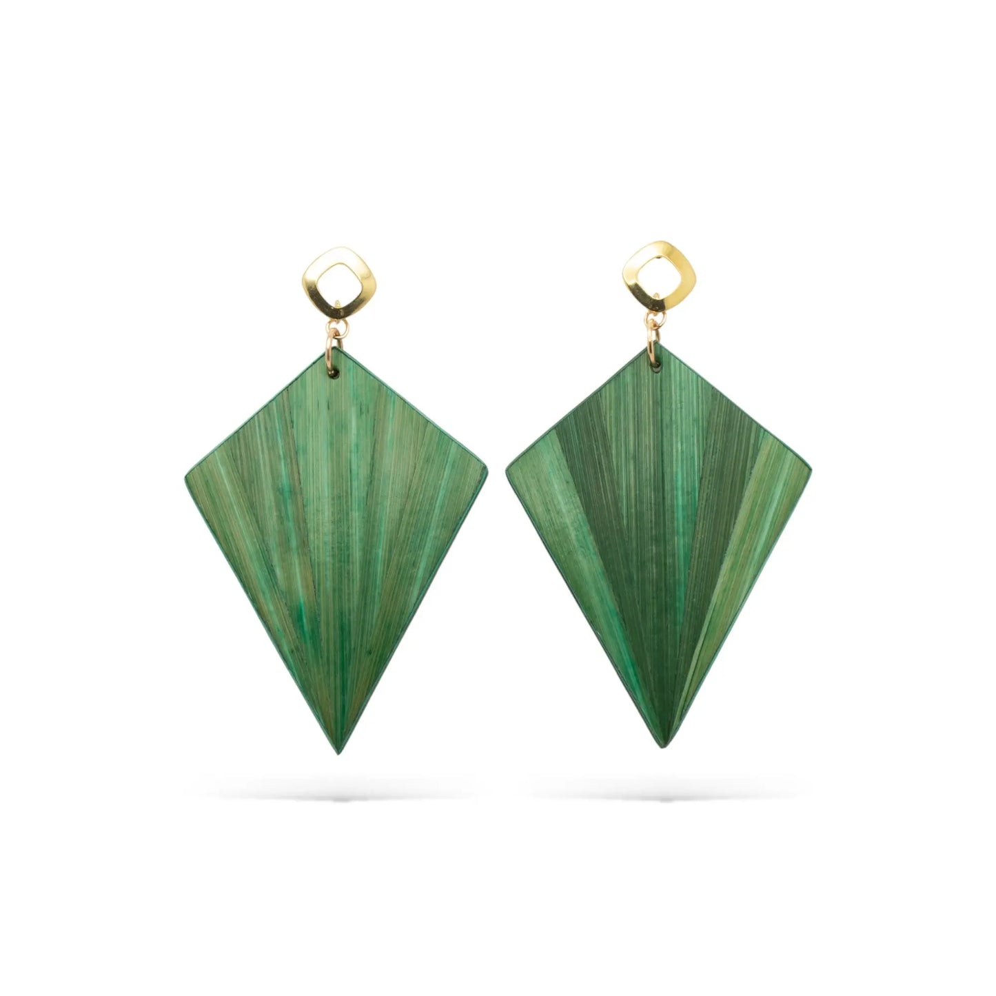 Diamantea earrings - Moss green