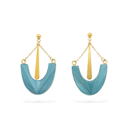 Ilargia Goutte Earrings - Sky Blue