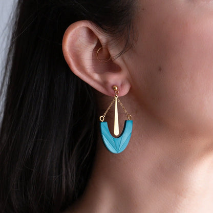 Ilargia Goutte Earrings - Sky Blue