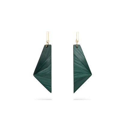 Boucles d'oreilles Mendi - Vert émeraude Isabelle Vermont