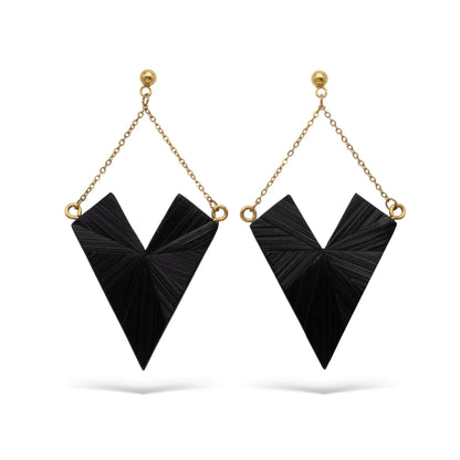 Puntua earrings - Ebony